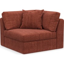 collin orange corner chair   