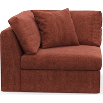 collin orange corner chair   