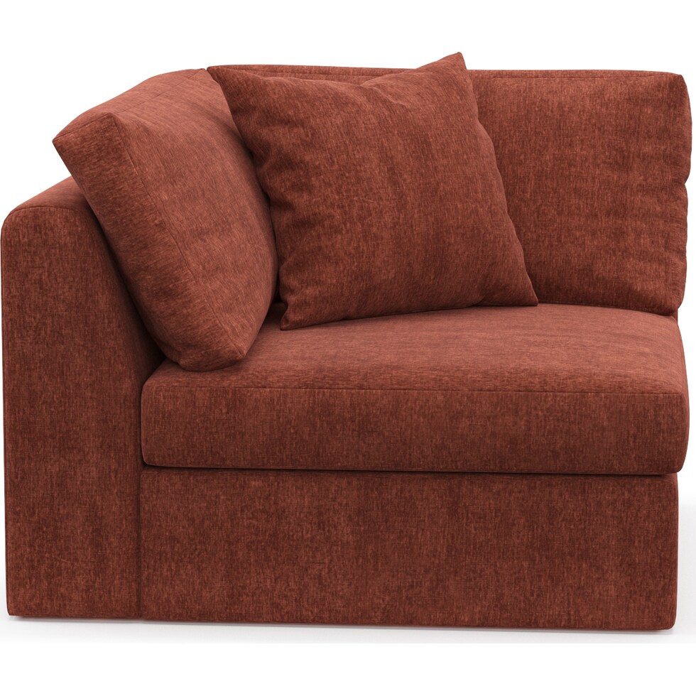 collin orange corner chair   