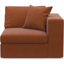 collin orange right arm facing chair   