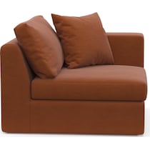 collin orange right arm facing chair   