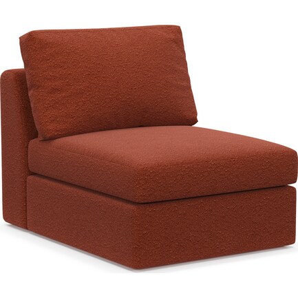 Collin Foam Comfort Armless Chair - Bloke Clay