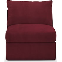 collin red armless chair   