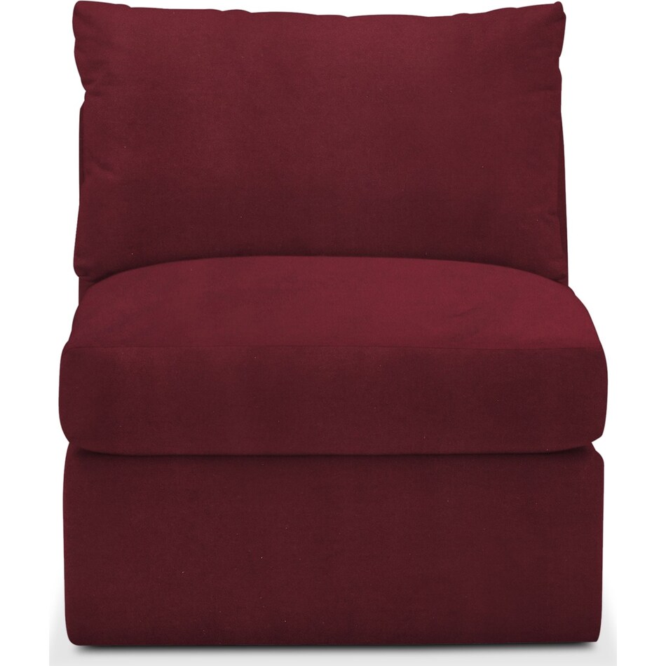 collin red armless chair   