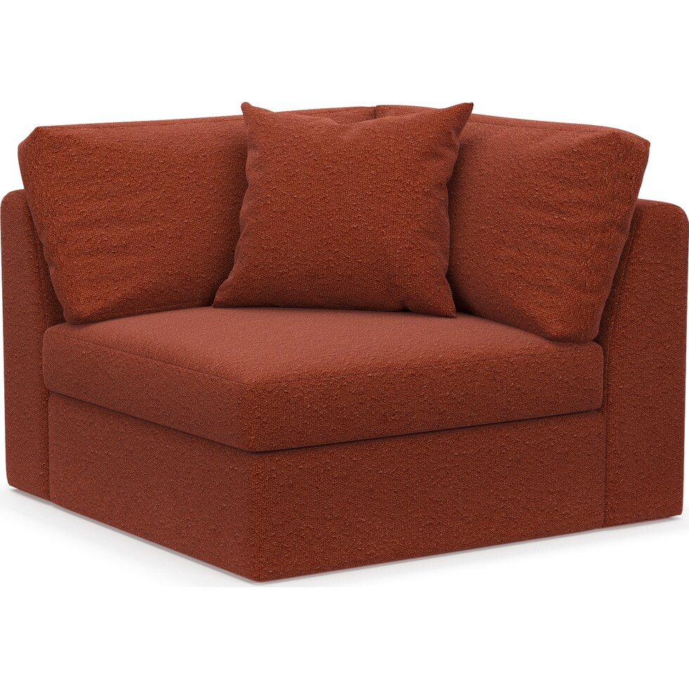 collin red corner chair   
