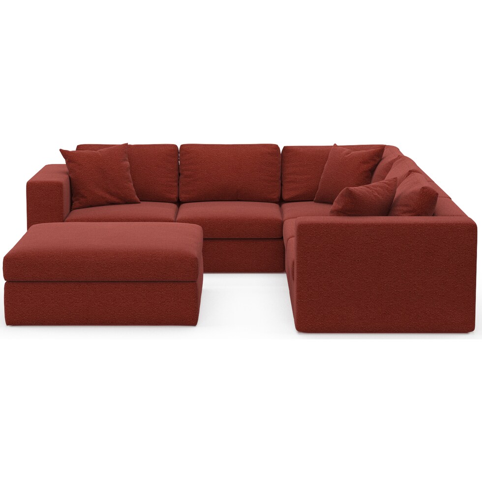collin red sectional   