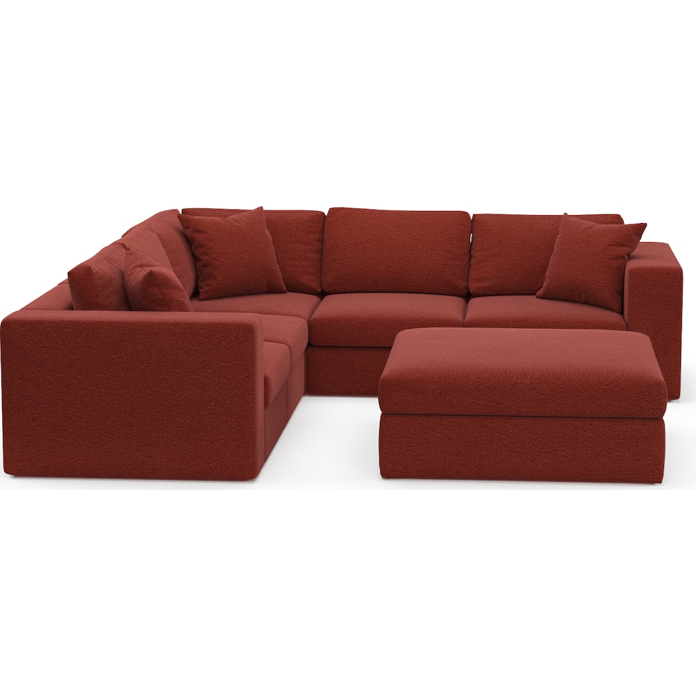 collin red sectional   
