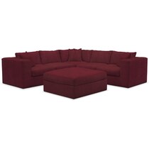 collin red sectional   