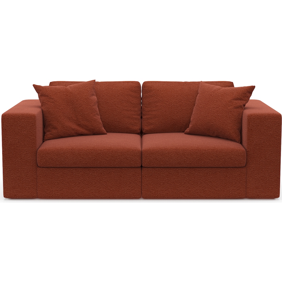 collin red sofa   
