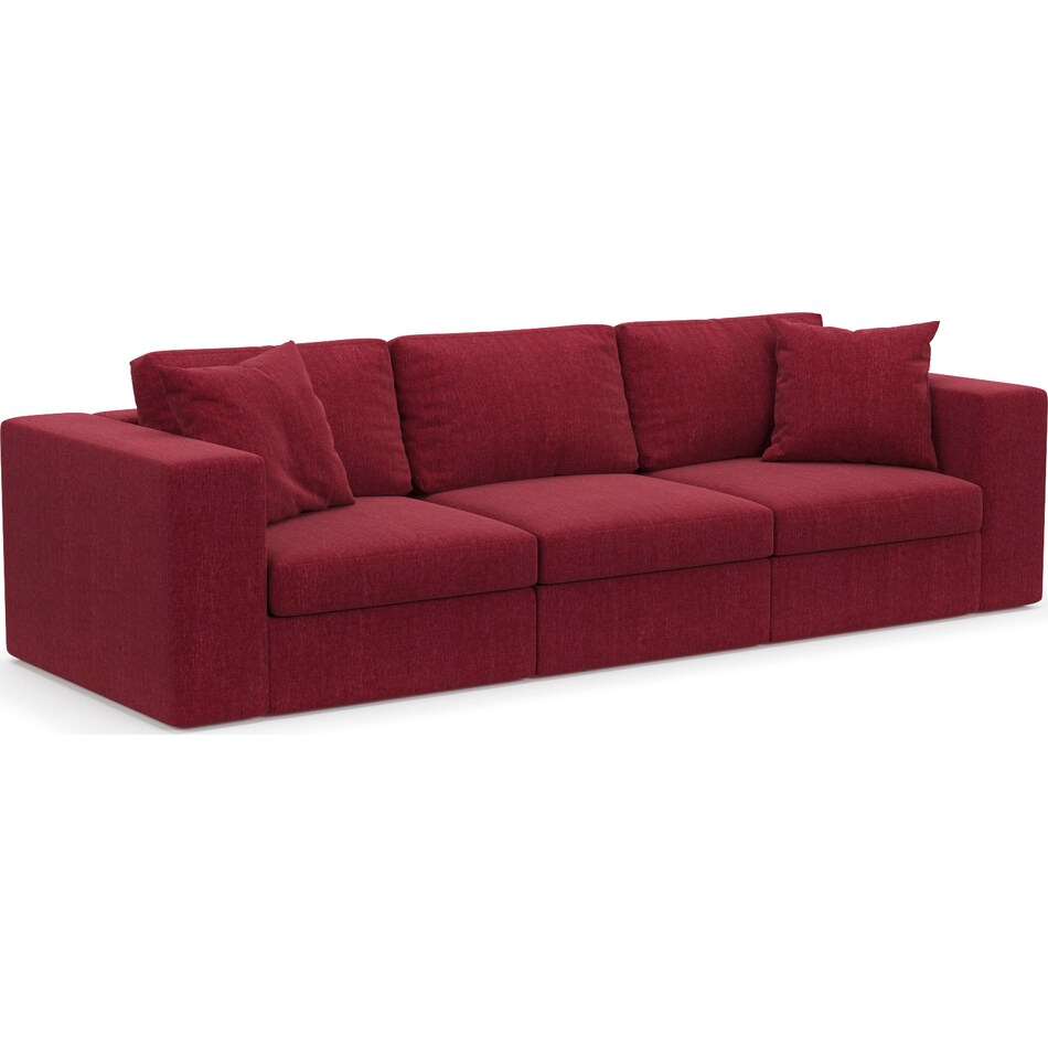 Collin Foam Comfort 3Piece Sofa Contessa Ruby Value City Furniture