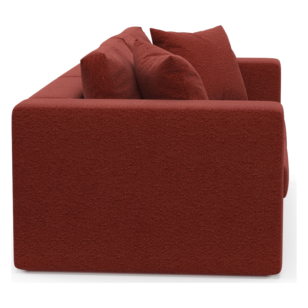 collin red sofa   