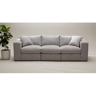 Collin 3-Piece Foam Comfort Sofa - Burmese Granite