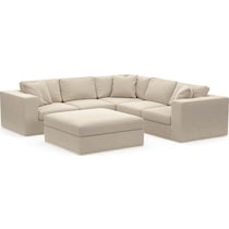 collin white  pc sectional and ottoman   