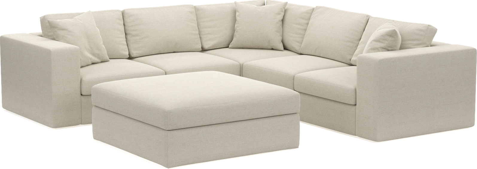 Collin 5 Piece Sectional And Ottoman