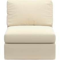 collin white armless chair   