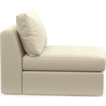 collin white armless chair   