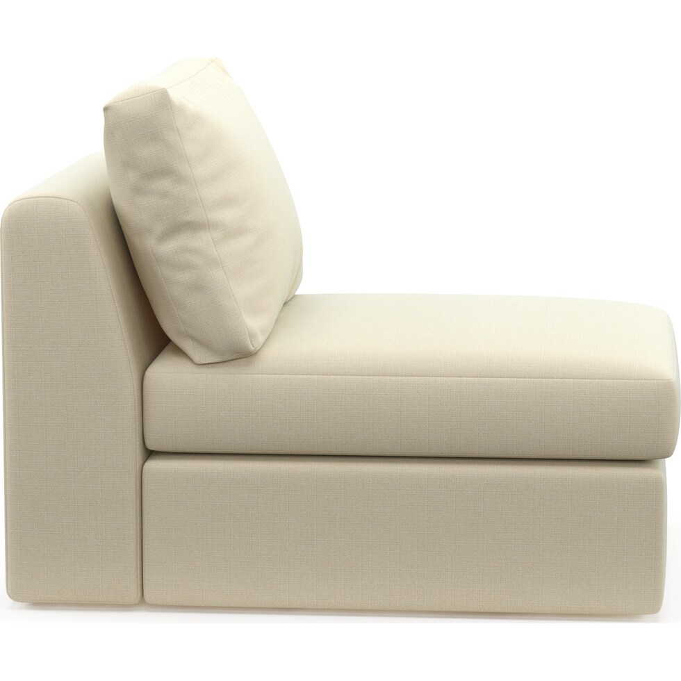 collin white armless chair   