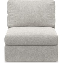 collin white armless chair   