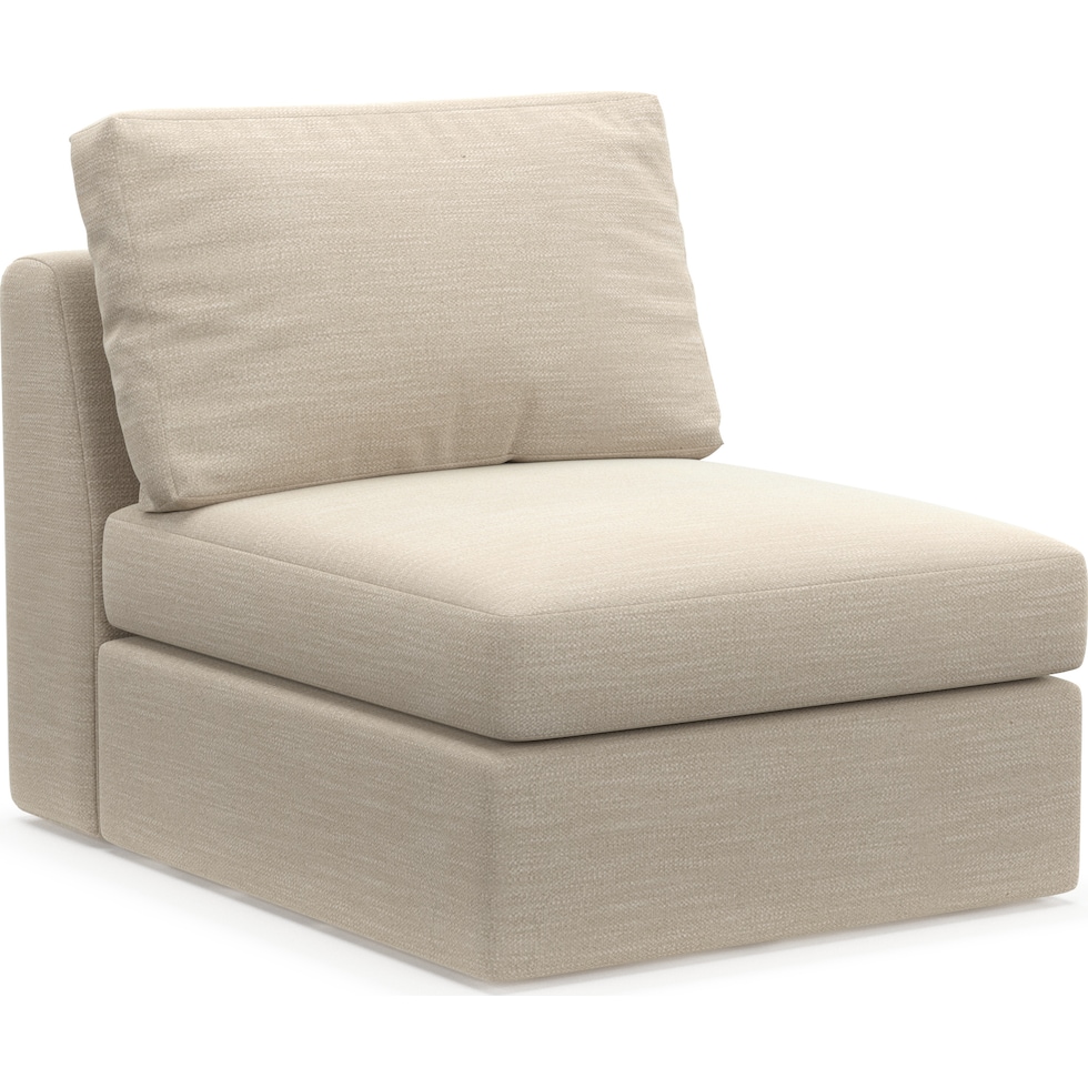 collin white armless chair   