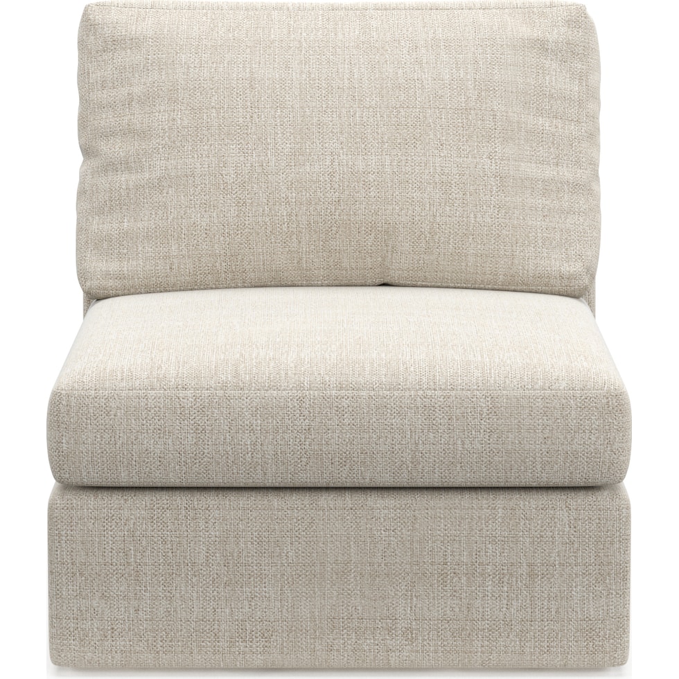 collin white armless chair   