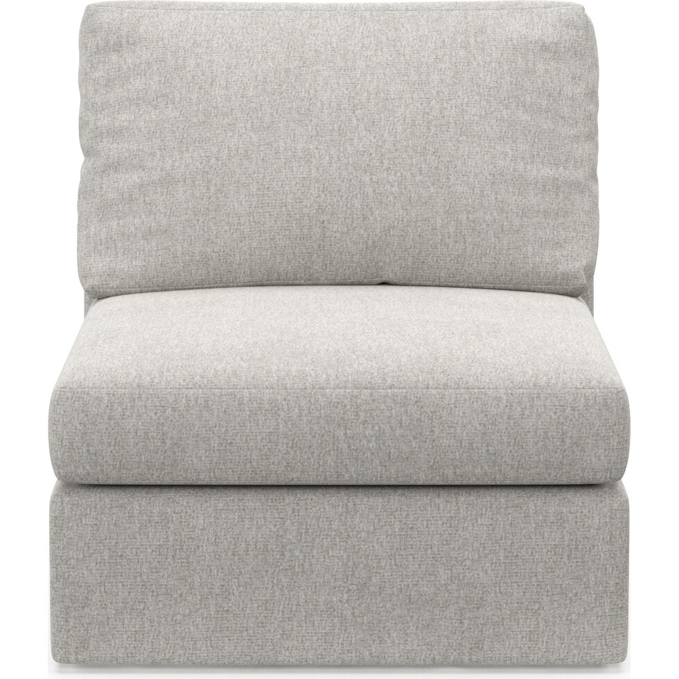 collin white armless chair   