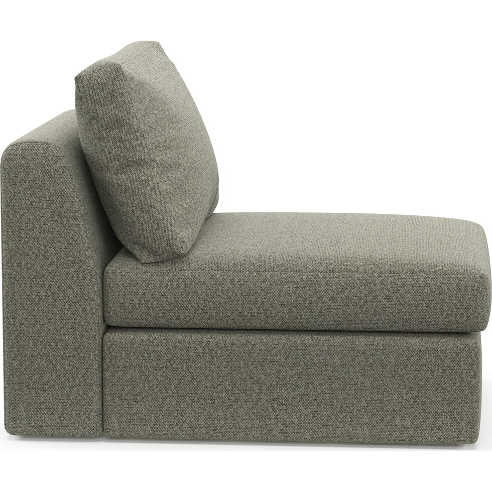 collin white armless chair   