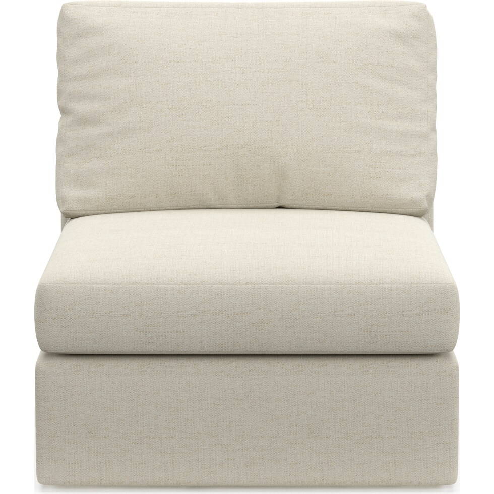 collin white armless chair   