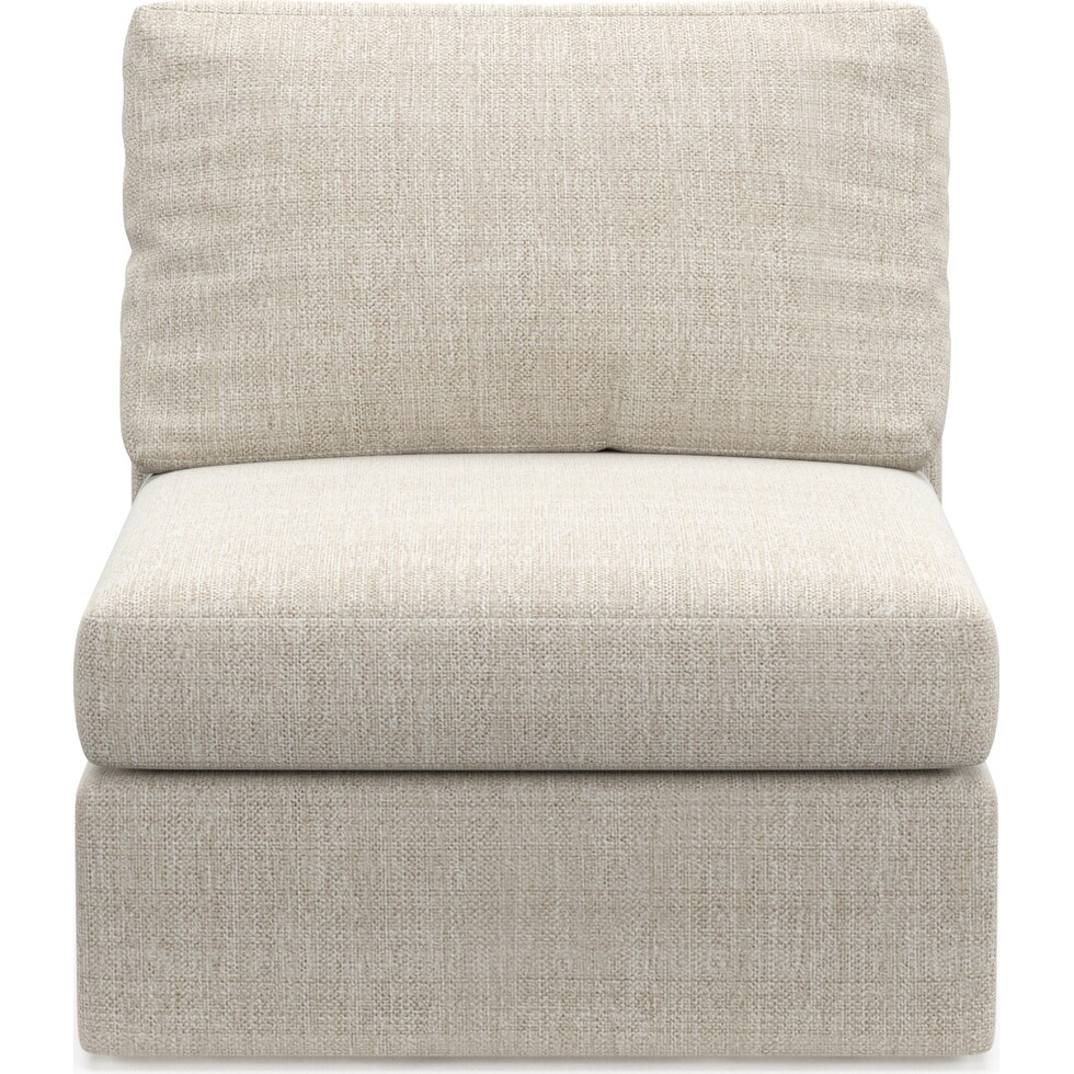 collin white armless chair   