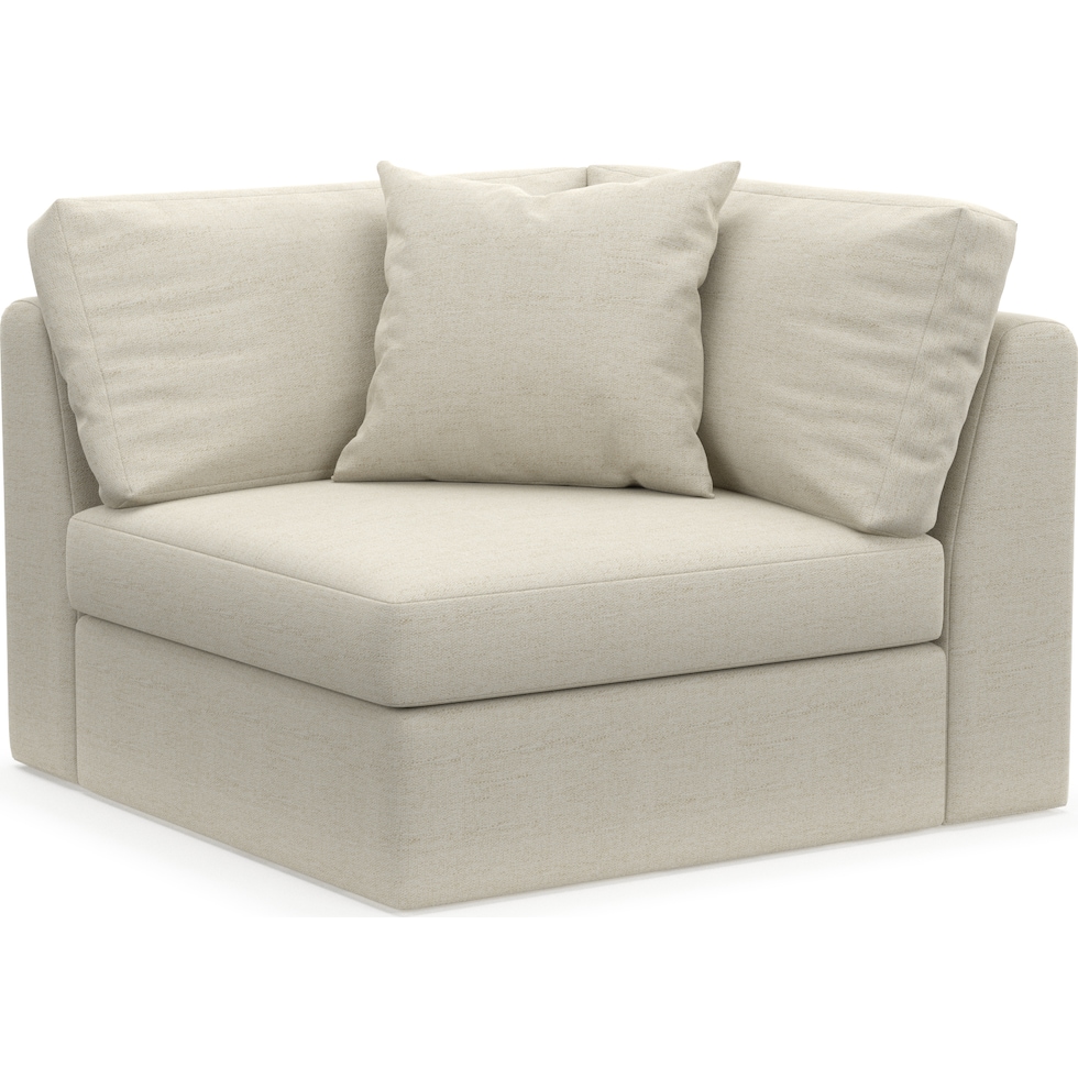 collin white corner chair   
