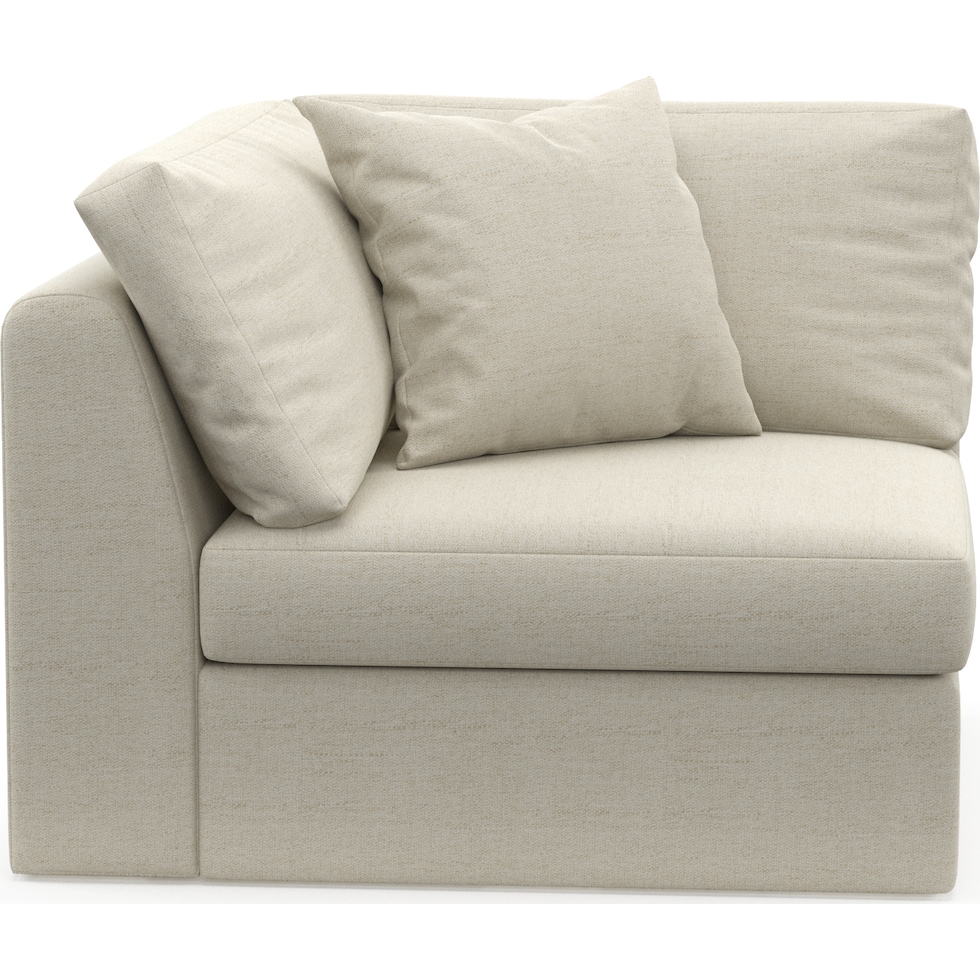 collin white corner chair   
