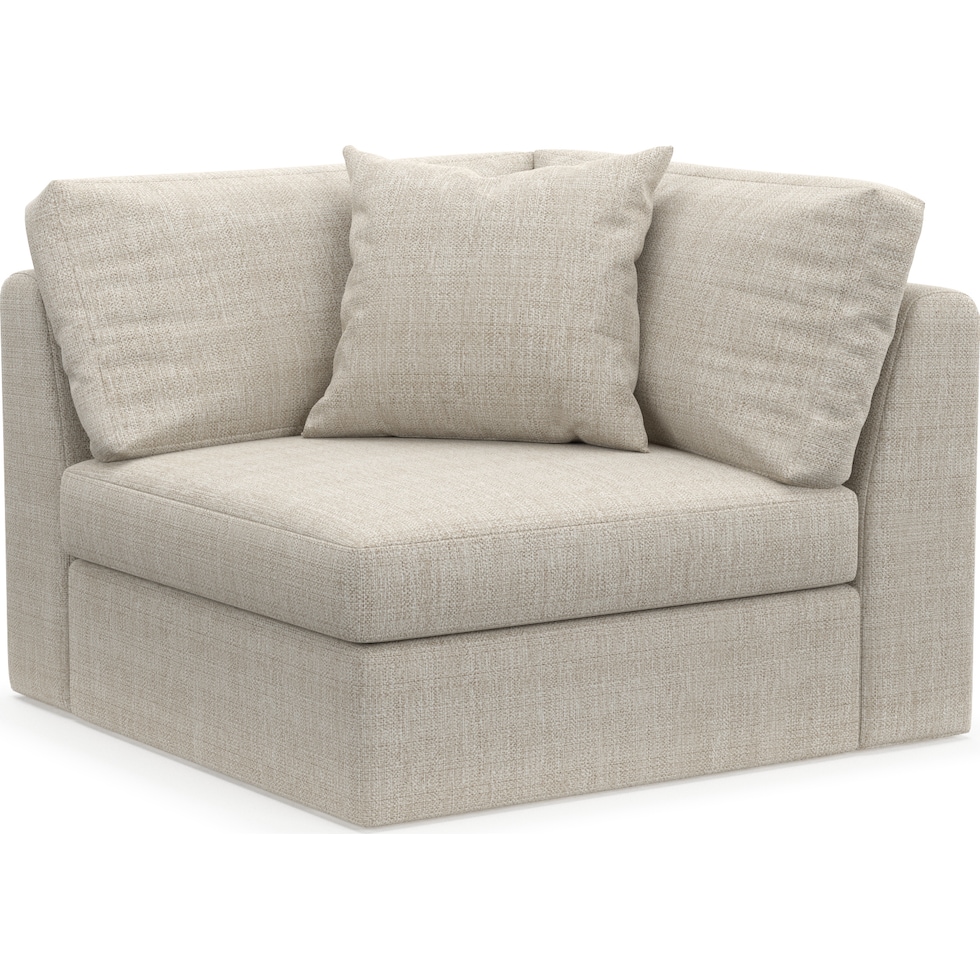 collin white corner chair   