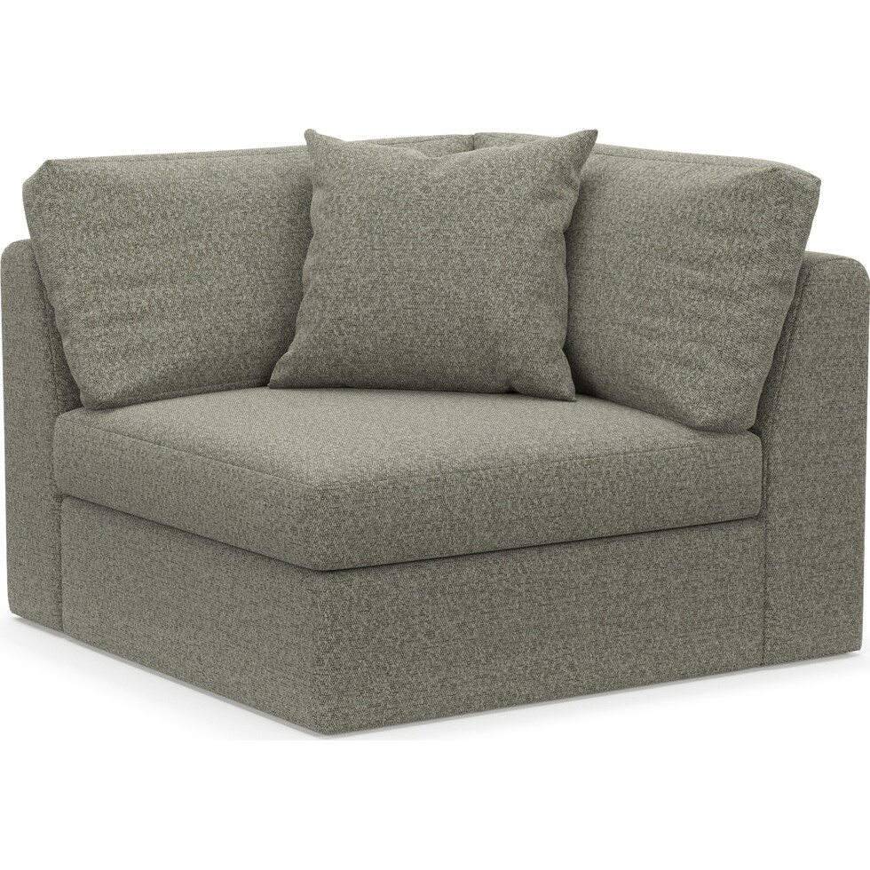 collin white corner chair   