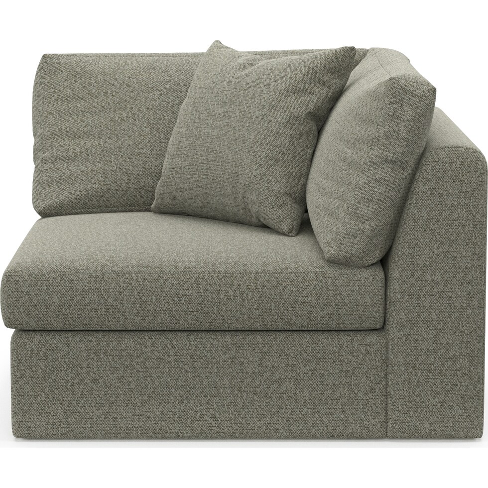 collin white corner chair   