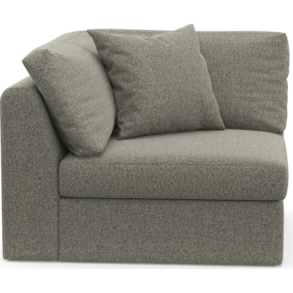 collin white corner chair   