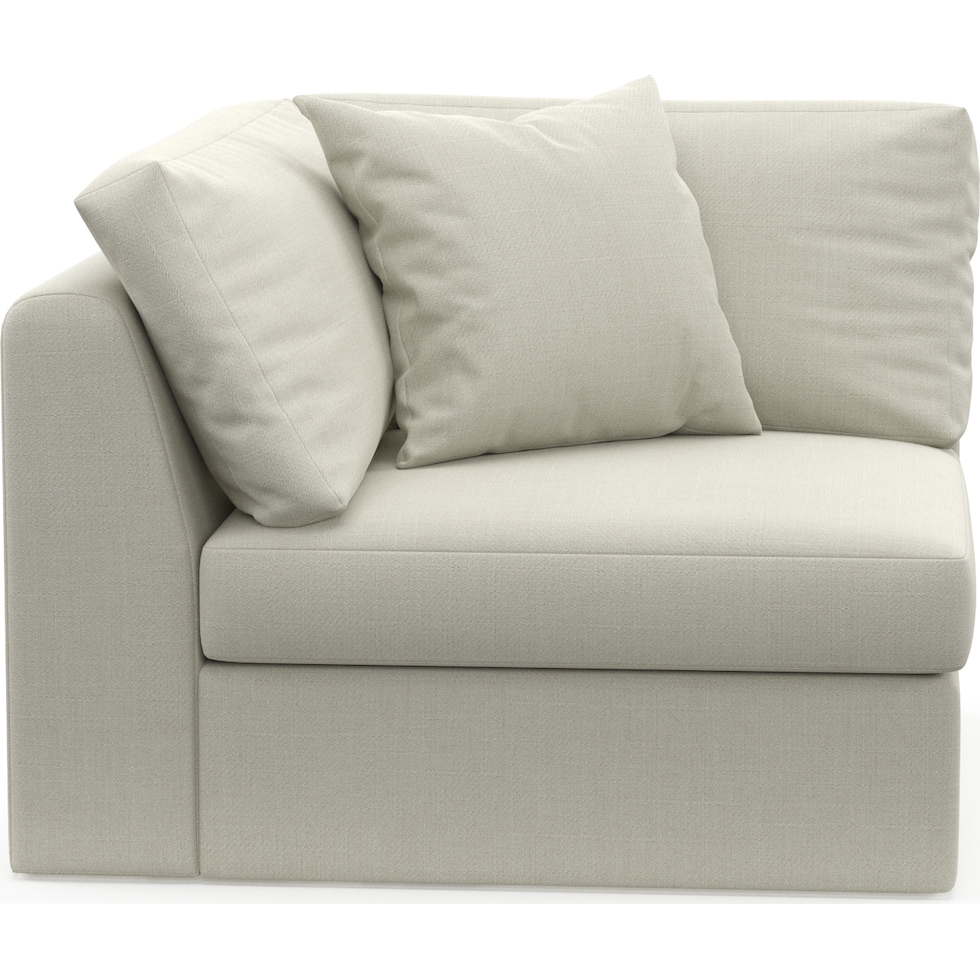 collin white corner chair   