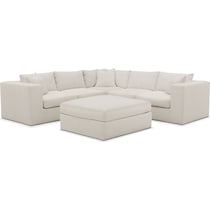 collin white sectional   