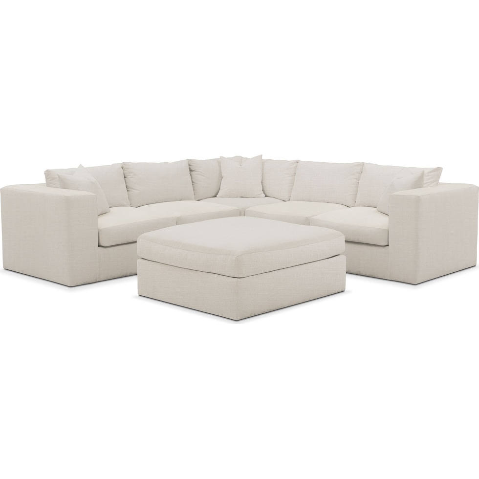 collin white sectional   