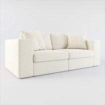collin white sofa   