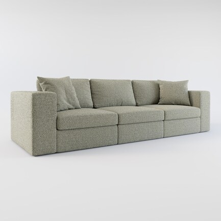 Collin Hybrid Comfort 3-Piece Sofa - Bloke Smoke