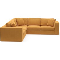 collin yellow  pc sectional   