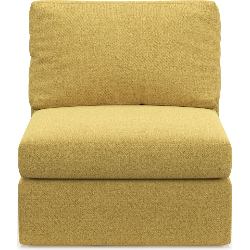 collin yellow armless chair   