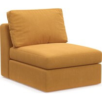 collin yellow armless chair   