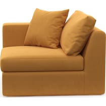 collin yellow left arm facing chair   