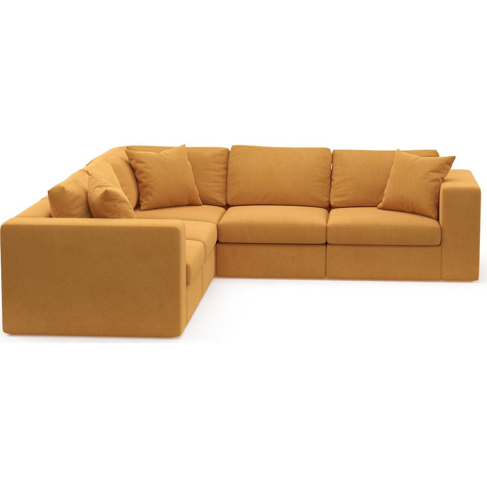 collin yellow sectional   