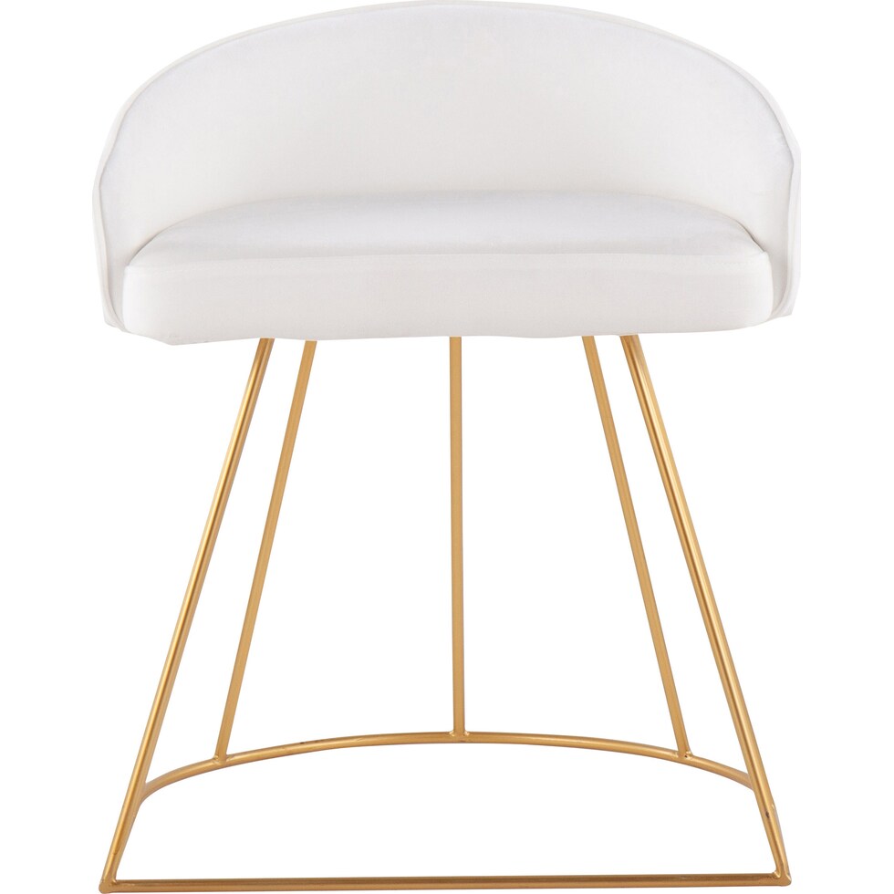 colmar white vanity stool   