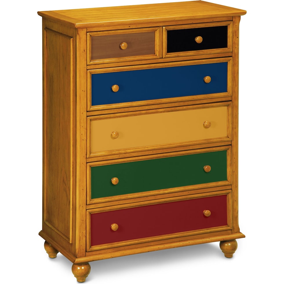 colorworks pine light brown chest   