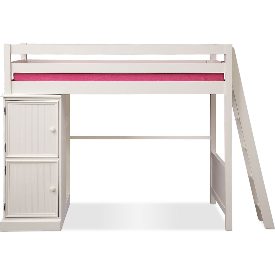 Colorworks Loft Bed White Value City Furniture