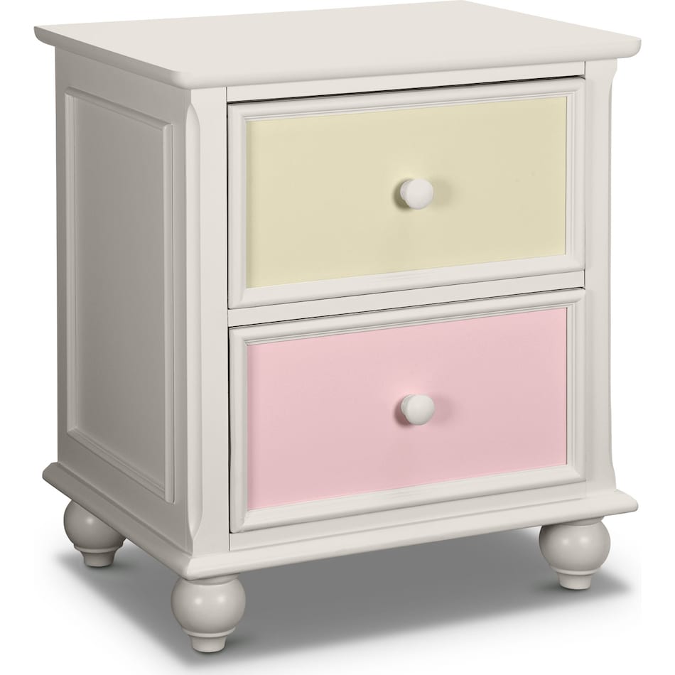 colorworks white white nightstand   