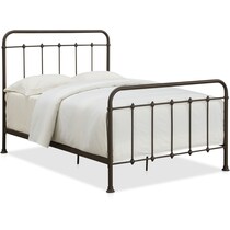 colson dark brown full bed   
