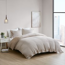 colson light brown full queen bedding set   